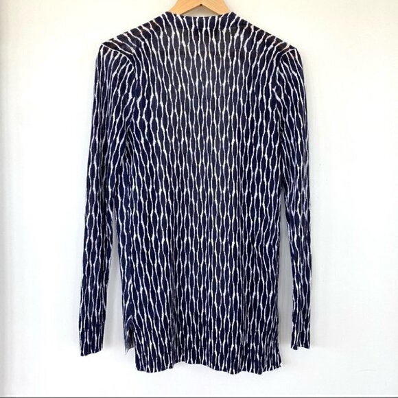 LOFT open  cardigan, ramie/viscose blend knit - Picture 5 of 7